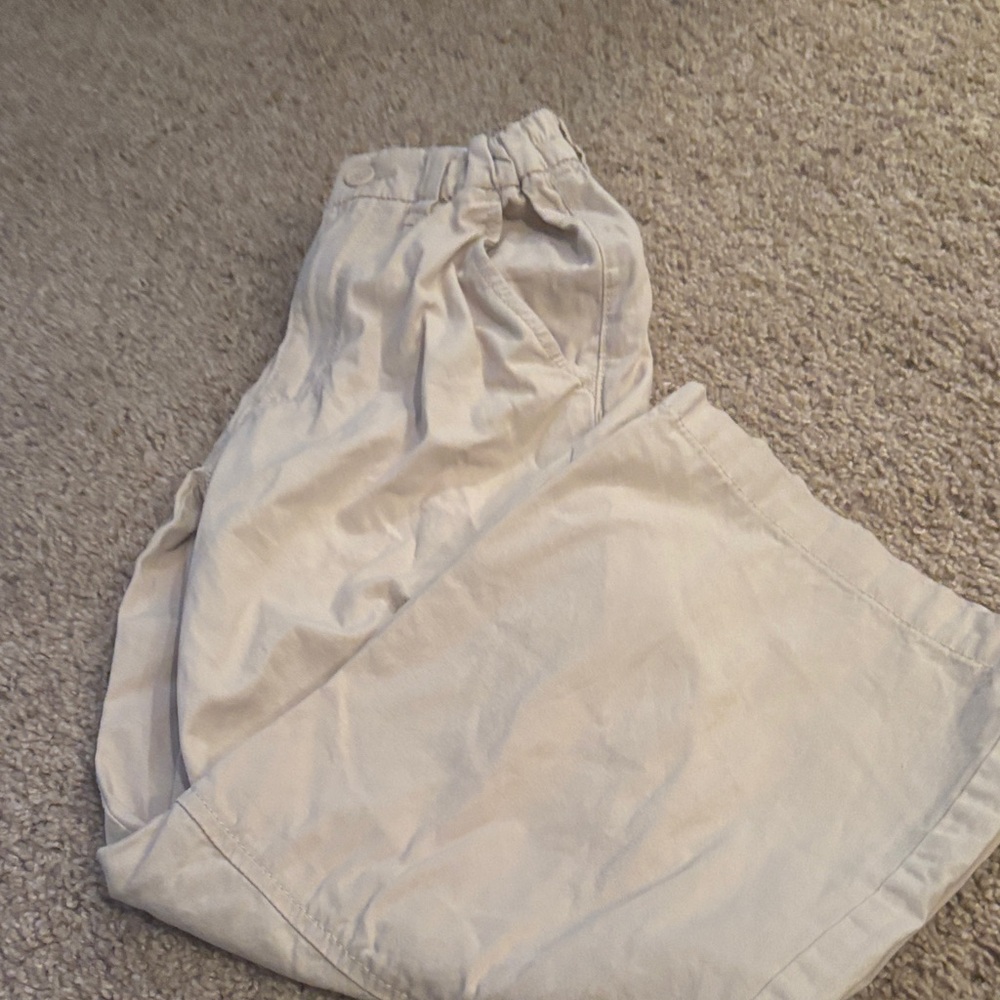 H&M Kids Cream Casual Cargo Pants size US8